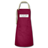 Canine Confetti Artisan Apron - burgundy/khaki